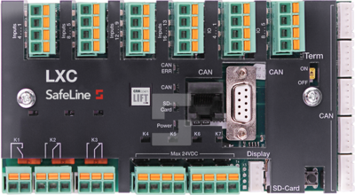 SafeLine LXC, CPU voor op het kooidak - CANopen Lift