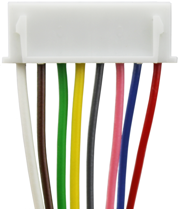 Câble IO, JST avec extrémité libre, 8 pôles, 3000 mm (2)
