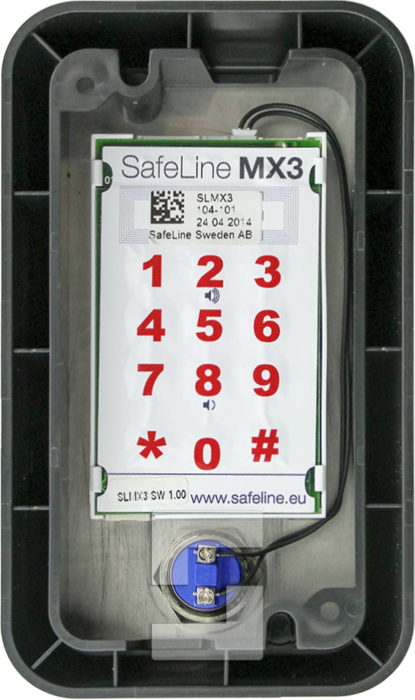 SafeLine MX3+, surface mounting with alarm button (2)