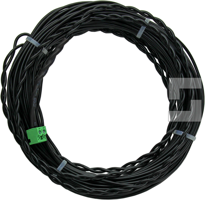 Inductive loop cable with two-pole connector