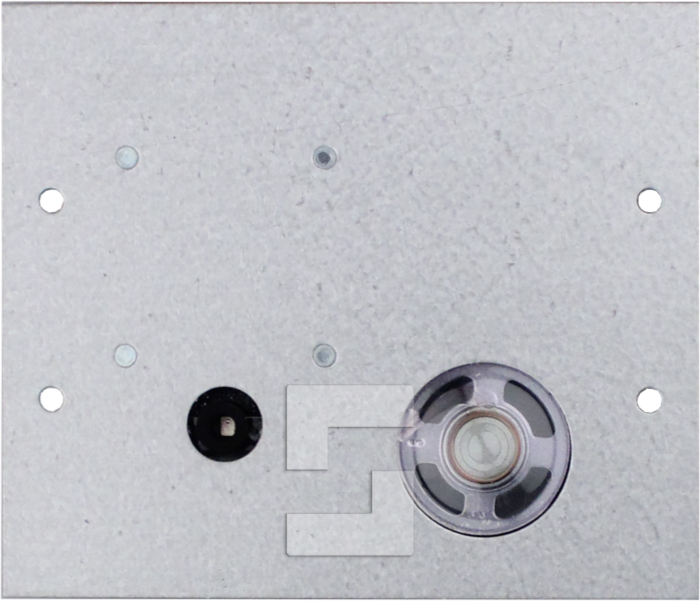 SL6-Fahrkorbsprechstelle, Montage hinter dem Fahrkorbbedienfeld; Mikrofon und Lautsprecher separat (1)