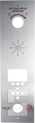 SafeLine EVAC Frontplatte, Eingangseinheit, ohne Logo (EN)
