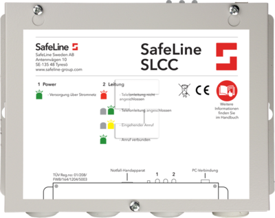 SafeLine SLCC, callcenter med modem och mjukvara