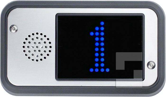 SafeLine FD4-CAN blå display, utanpåliggande montering med högtalare (1)