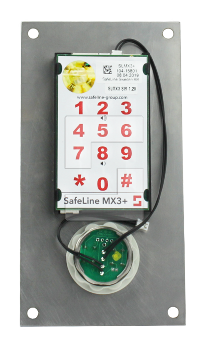 SafeLine MX3+, Einbaumontage mit LED-Notruftaster (2)