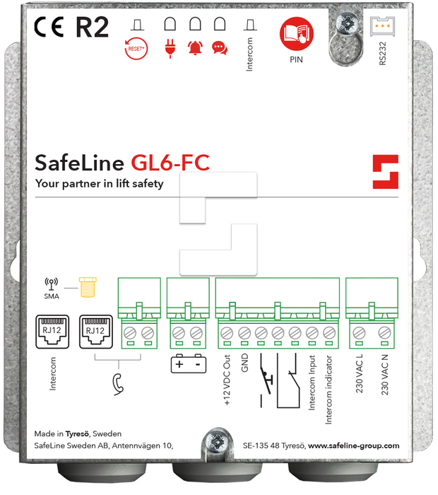 SafeLine GL6 met volledige behuizing