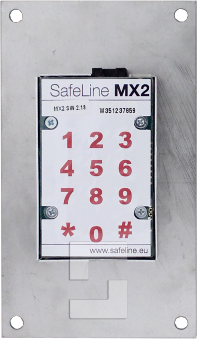SafeLine MX2, infälld montering med LED-piktogram (2)