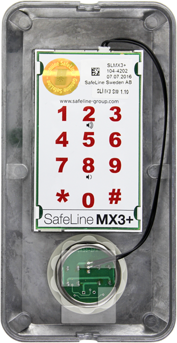 SafeLine MX3+, utanpåliggande design med LED-knapp (2)