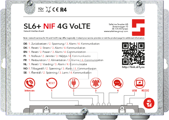 SL6 main unit PSTN & 4G/NIF