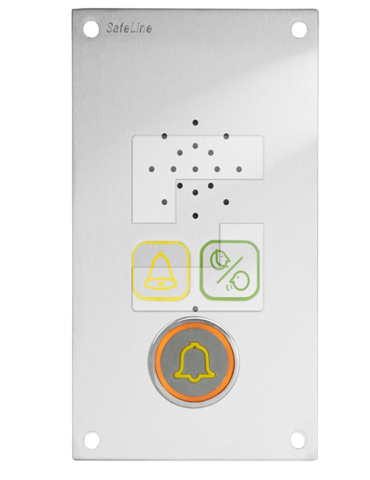SafeLine SL6 talenhet, infälld montage med piktogramlinser & LED-knapp (1)
