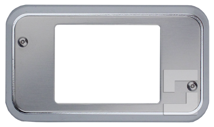 SafeLine FD4 front plate with chrome frame (1)