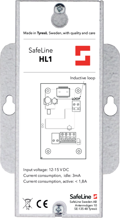 SafeLine HL1, hearing loop for car roof